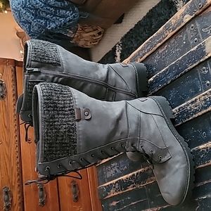 MAURICES size 9.5 wide calf sweater boot